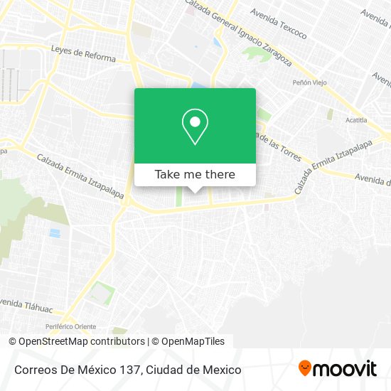 Correos De México 137 map