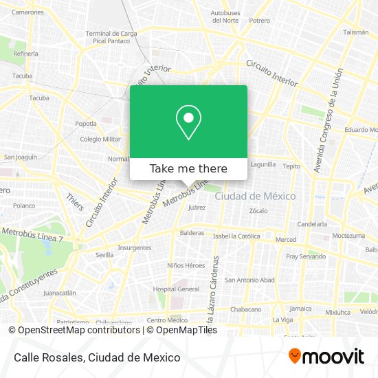 Calle Rosales map