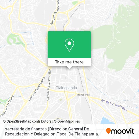 Mapa de secretaria de finanzas