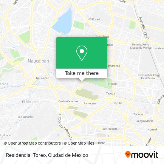 Residencial Toreo map