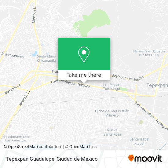 Tepexpan Guadalupe map