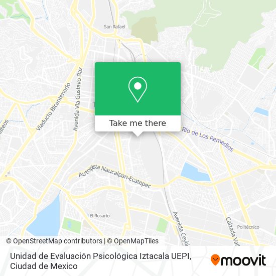 Unidad de Evaluación Psicológica Iztacala UEPI map