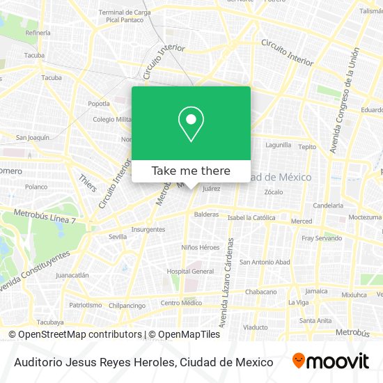 Auditorio Jesus Reyes Heroles map