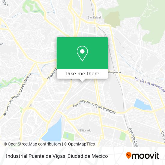 Industrial Puente de Vigas map