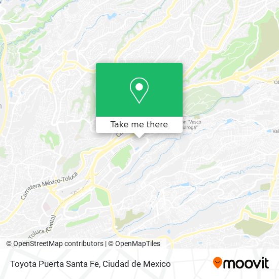 Toyota Puerta Santa Fe map