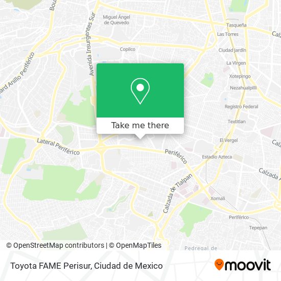 Mapa de Toyota FAME Perisur