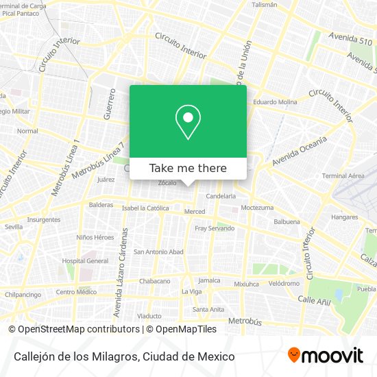 Callejón de los Milagros map