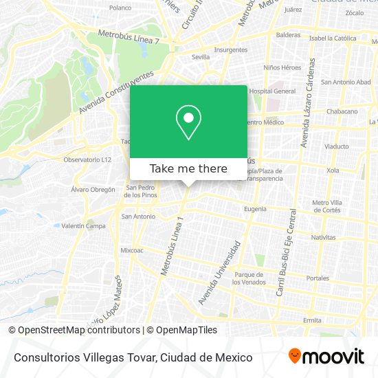 Consultorios Villegas Tovar map