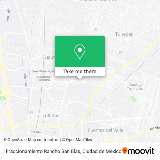 Fraccionamiento Rancho San Blas map