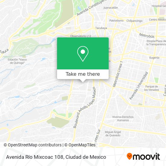 Avenida Río Mixcoac 108 map