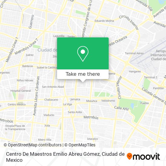 Centro De Maestros Emilio Abreu Gómez map
