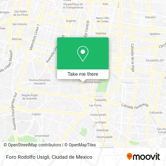 Foro Rodolfo Usigli map