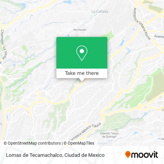 Lomas de Tecamachalco map