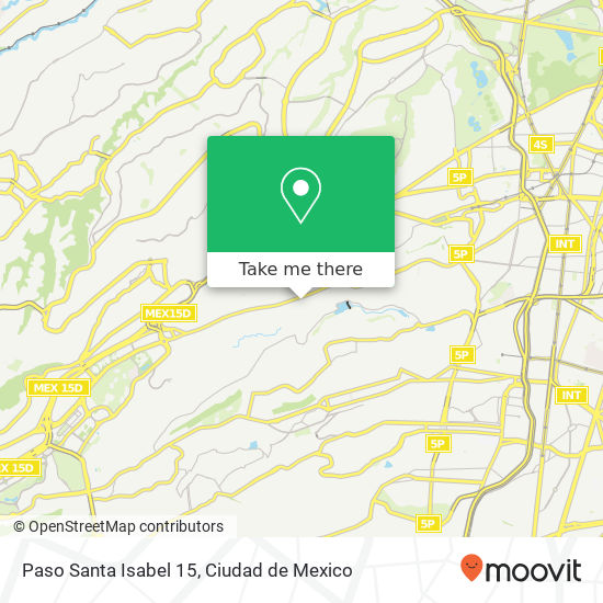 Paso Santa Isabel 15 map