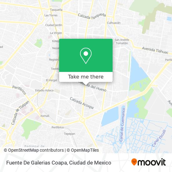 Fuente De Galerias Coapa map