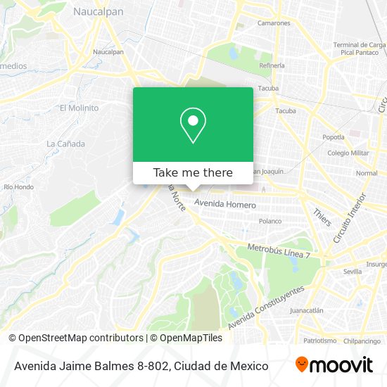 Avenida Jaime Balmes 8-802 map