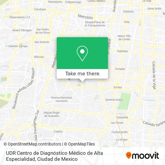 UDR Centro de Diagnóstico Médico de Alta Especialidad map