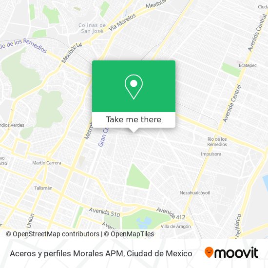 Aceros y perfiles Morales APM map