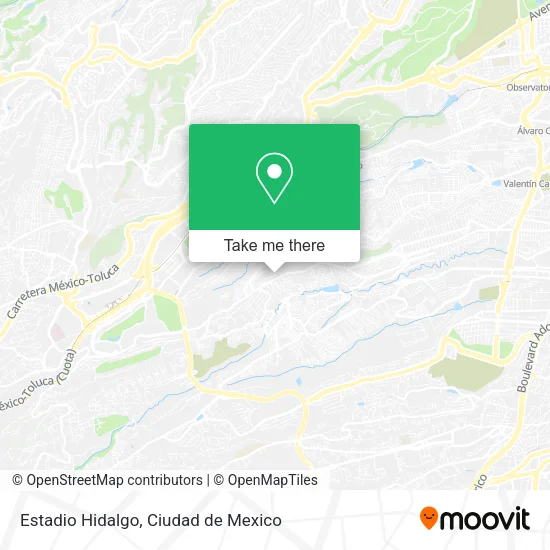 Estadio Hidalgo map