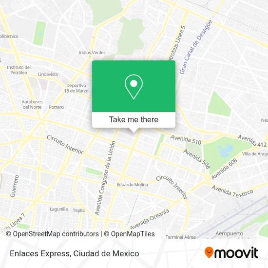 Enlaces Express map