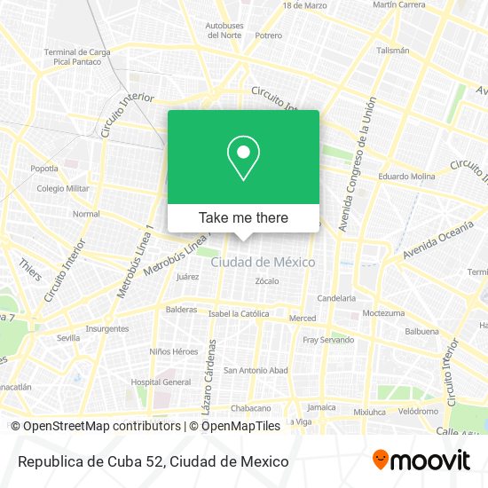 Republica de Cuba 52 map
