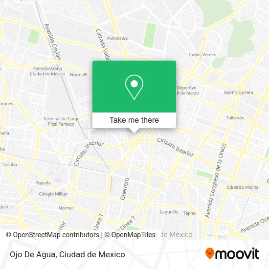 Ojo De Agua map