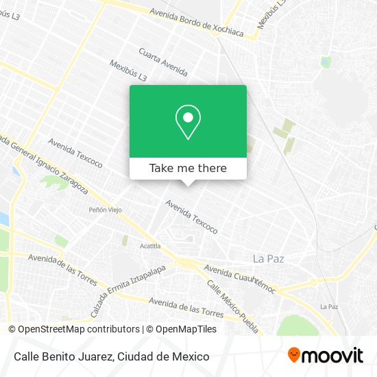 Mapa de Calle Benito Juarez