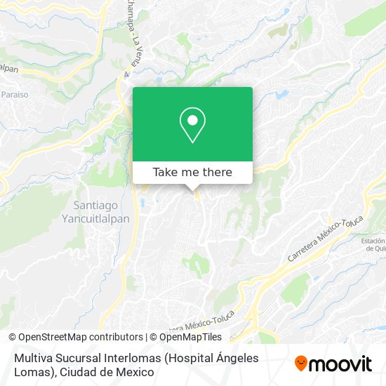 Multiva Sucursal Interlomas (Hospital Ángeles Lomas) map