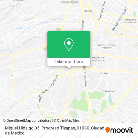 Miguel Hidalgo 35, Progreso Tizapán, 01080 map