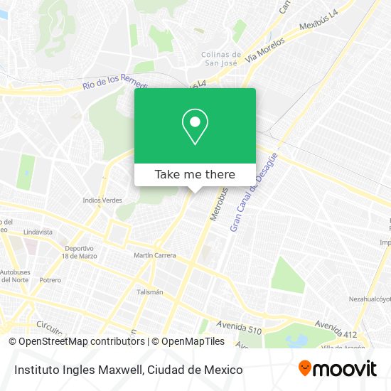 Instituto Ingles Maxwell map