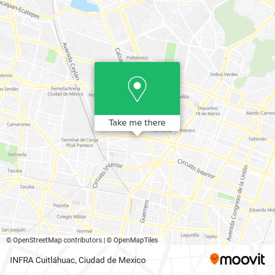 Mapa de INFRA Cuitláhuac