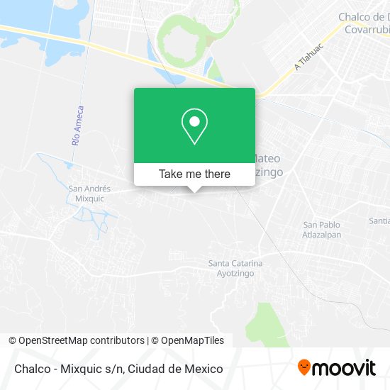 Mapa de Chalco - Mixquic s/n