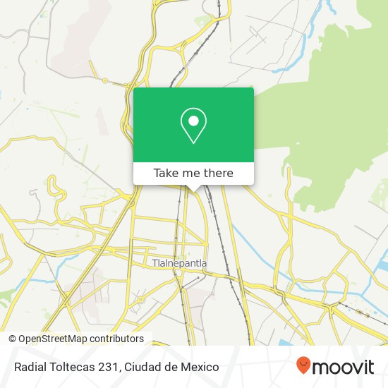 Radial Toltecas 231 map