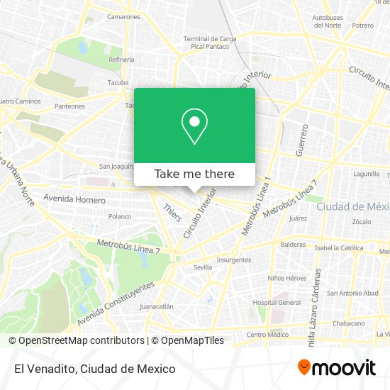 Mapa de El Venadito