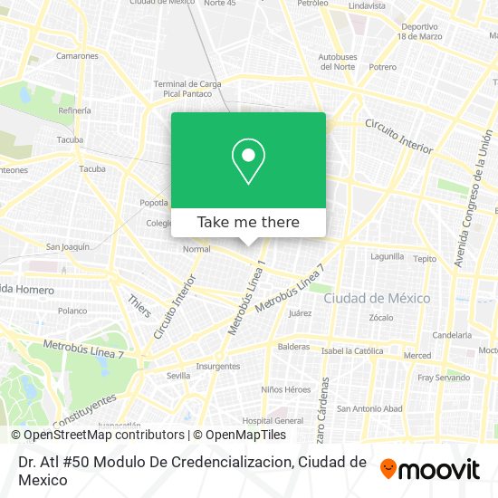 Dr. Atl #50 Modulo De Credencializacion map