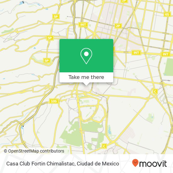 Casa Club Fortin Chimalistac map