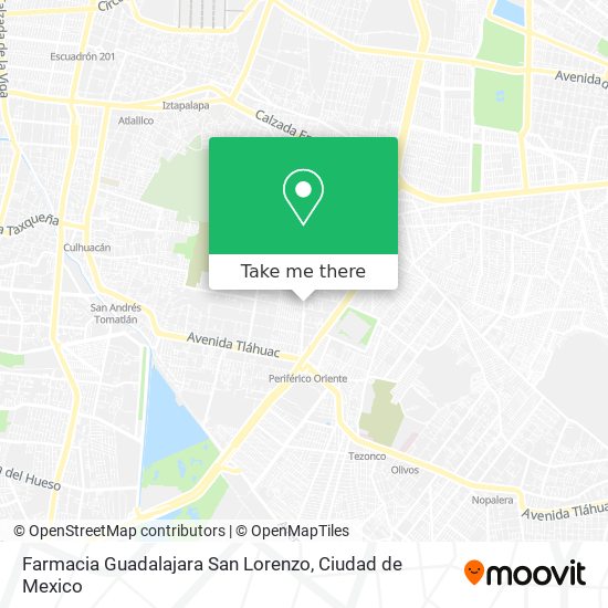 Farmacia Guadalajara San Lorenzo map