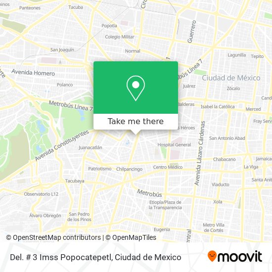 Del. # 3 Imss Popocatepetl map