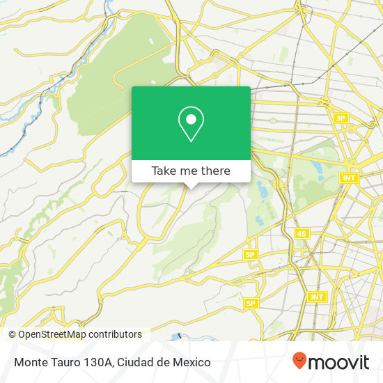 Monte Tauro 130A map