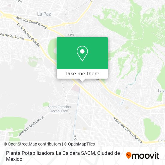 Planta Potabilizadora La Caldera SACM map