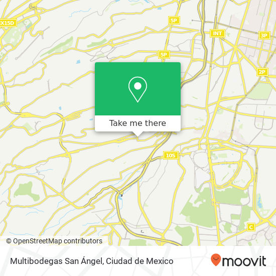Multibodegas San Ángel map