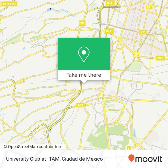 University Club at ITAM map