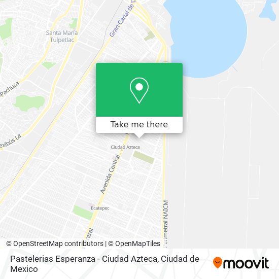 Mapa de Pastelerias Esperanza - Ciudad Azteca