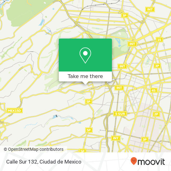 Calle Sur 132 map