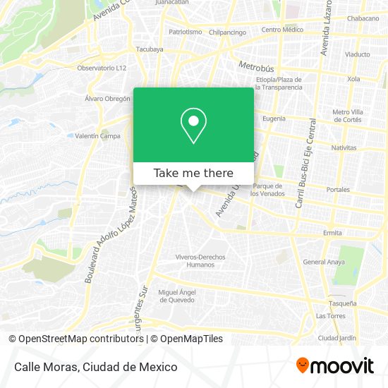 Calle Moras map