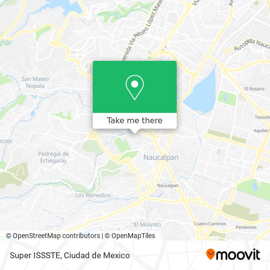 Mapa de Super ISSSTE