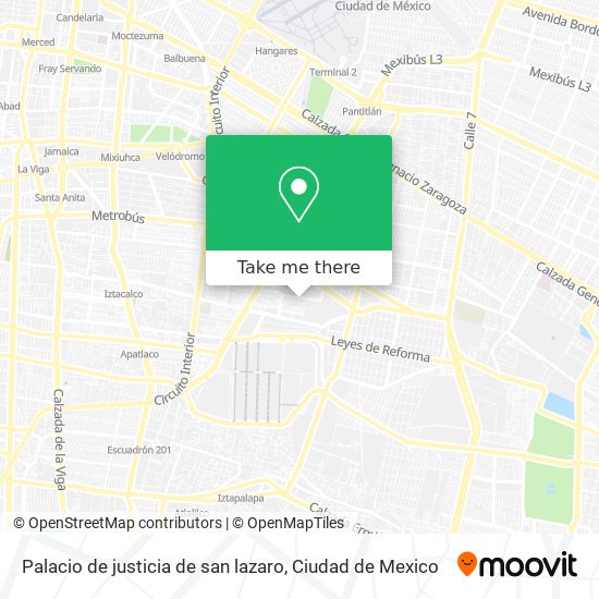 Mapa de Palacio de justicia de san lazaro