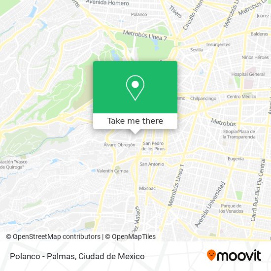 Mapa de Polanco - Palmas