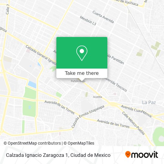 Mapa de Calzada Ignacio Zaragoza 1