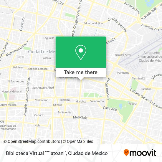 Biblioteca Virtual "Tlatoani" map